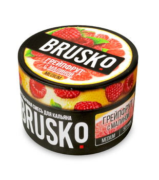Бестабачная смесь для кальяна - Brusko - Грейпфрут с Малиной ( с ароматом грейпфрут с малиной ) - 50 г