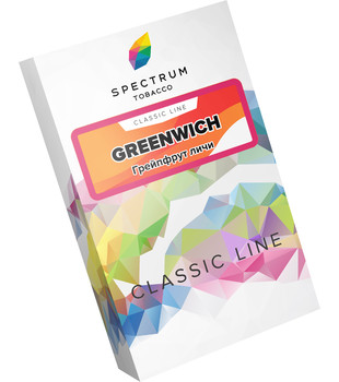 Табак для кальяна - Spectrum -  Greenwich - ( с ароматом грейпфрут личи ) - 40 г