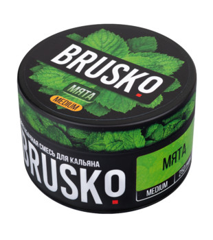 Бестабачная смесь для кальяна - Brusko - МЯТА ( с ароматом Мята ) - 250 г