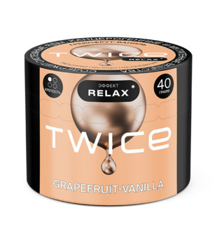 Табак для кальяна - Twice Relax - Grapefruit Vanilla ( с ароматом грейпфрут, ваниль ) - 40 г