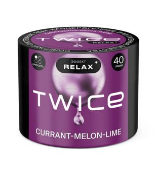 Табак для кальяна - Twice Relax - Currant Melon Lime ( с ароматом смородина, дыня, лимон ) - 40 г