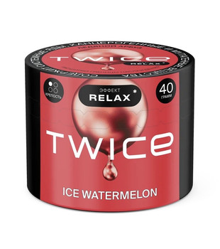 Табак для кальяна - Twice Relax - Ice Watermelon ( с ароматом арбуз, лед ) - 40 г