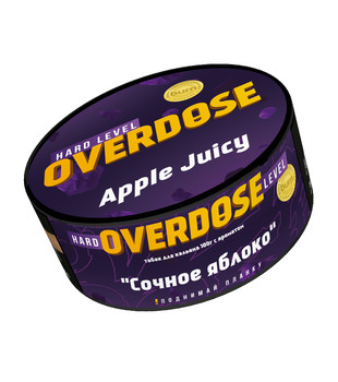 Табак для кальяна - Overdose - Apple Juicy ( с ароматом зеленое яблоко ) - 100 г