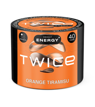 Табак для кальяна - Twice Energy - Апельсиновый Тирамису ( с ароматом апельсиновый тирамису ) - 40 г