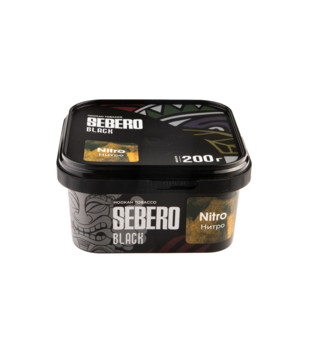Табак для кальяна - Sebero black - NITRO ( с ароматом бустер крепости ) - 200 г