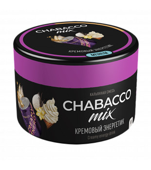 Бестабачная смесь для кальяна - Chabacco MIX - Creamy Energy Drink ( с ароматом кремовый энергетик ) - 50 г