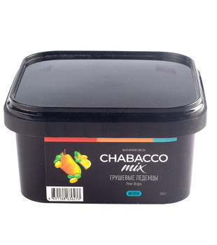 Бестабачная смесь для кальяна - Chabacco - MIX - PEAR DROPS ( с ароматом Грушевые леденцы ) - 200 г