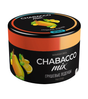 Бестабачная смесь для кальяна - Chabacco MIX - Pear Drops ( с ароматом грушевые леденцы ) - 50 г