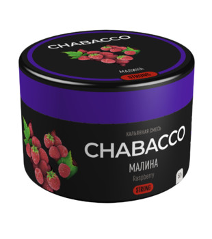 Бестабачная смесь для кальяна - Chabacco Strong - Raspberry ( с ароматом малина ) - 50 г