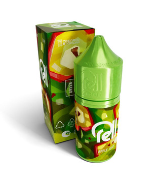 Жидкость для ЭСДН RELL GREEN - Apple Juice ( с ароматом яблочный сок ) - 28 мл / 0 мг/см3