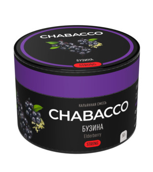 Бестабачная смесь для кальяна - Chabacco Strong - Elderberry ( с ароматом бузина ) - 50 г