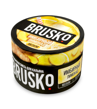 Бестабачная смесь для кальяна - Brusko - Имбирный Лимонад ( с ароматом имбирный лимонад ) - 50 г