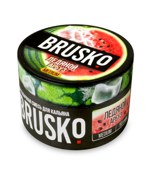 Бестабачная смесь для кальяна - Brusko - Ледяной Арбуз ( с ароматом ледяной арбуз ) - 50 г