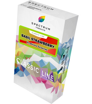 Табак для кальяна - Spectrum - Basil Strawberry - ( с ароматом базилик клубника ) - 40 г