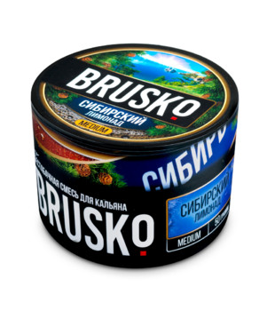Бестабачная смесь для кальяна - Brusko - Сибирский Лимонад ( с ароматом сибирский лимонад ) - 50 г