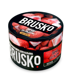 Бестабачная смесь для кальяна - Brusko - Личи со Льдом ( с ароматом личи со льдом ) - 50 г