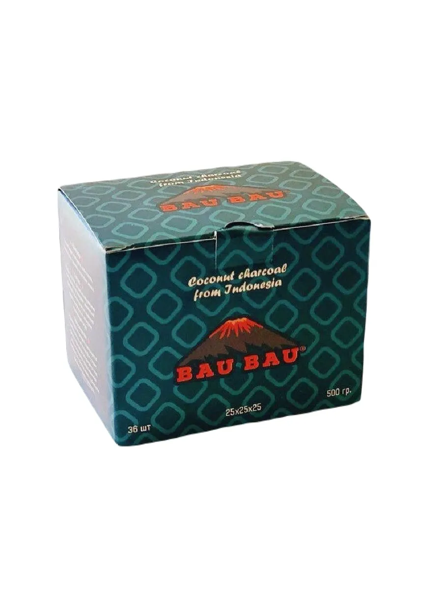 Уголь - Bau Bau - 2.5 cube - 250 гр ( 18 кубиков )