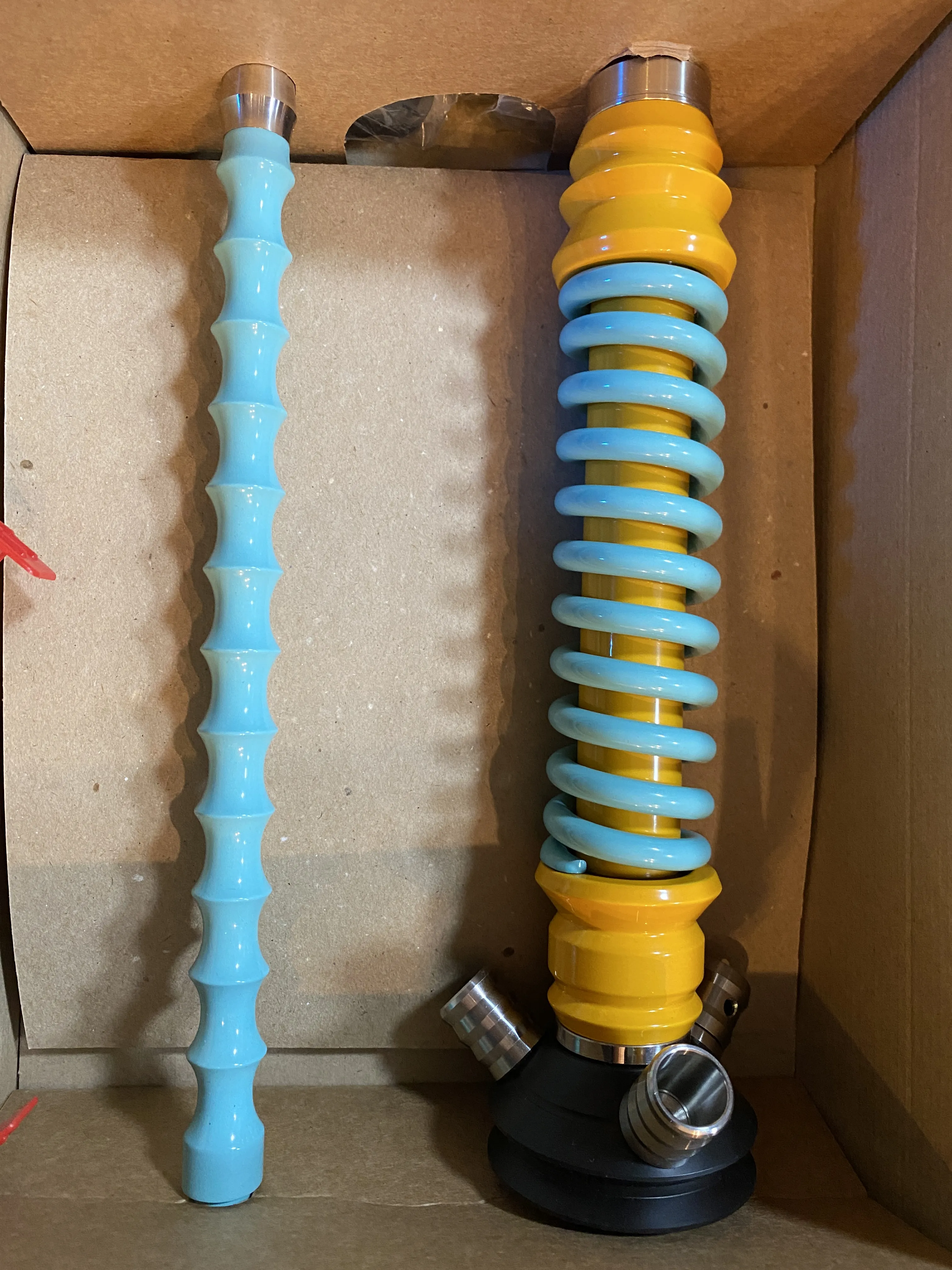 Кальян - Mamay - Coilovers Mini - ( Желтая шахта  - Мята спираль ) 2.3