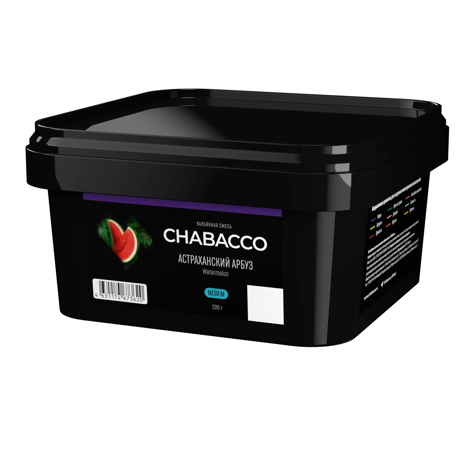 Бестабачная смесь для кальяна - Chabacco - Medium - WATERMELON ASRTAKHAN ( с ароматом астраханский арбуз ) - 200 г