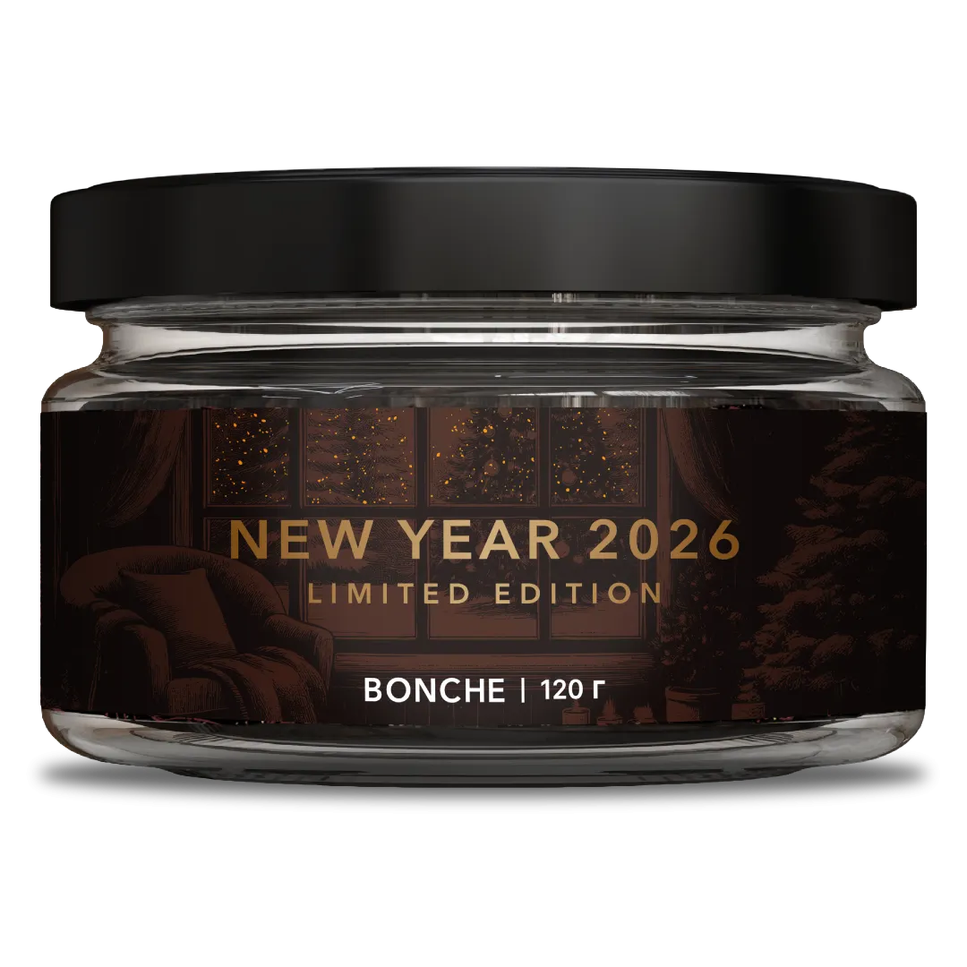 LE - Табак для кальяна - Bonche - NEW YEAR 2026 ( с ароматом какао с кленовым сиропом и корицей ) - 120 г
