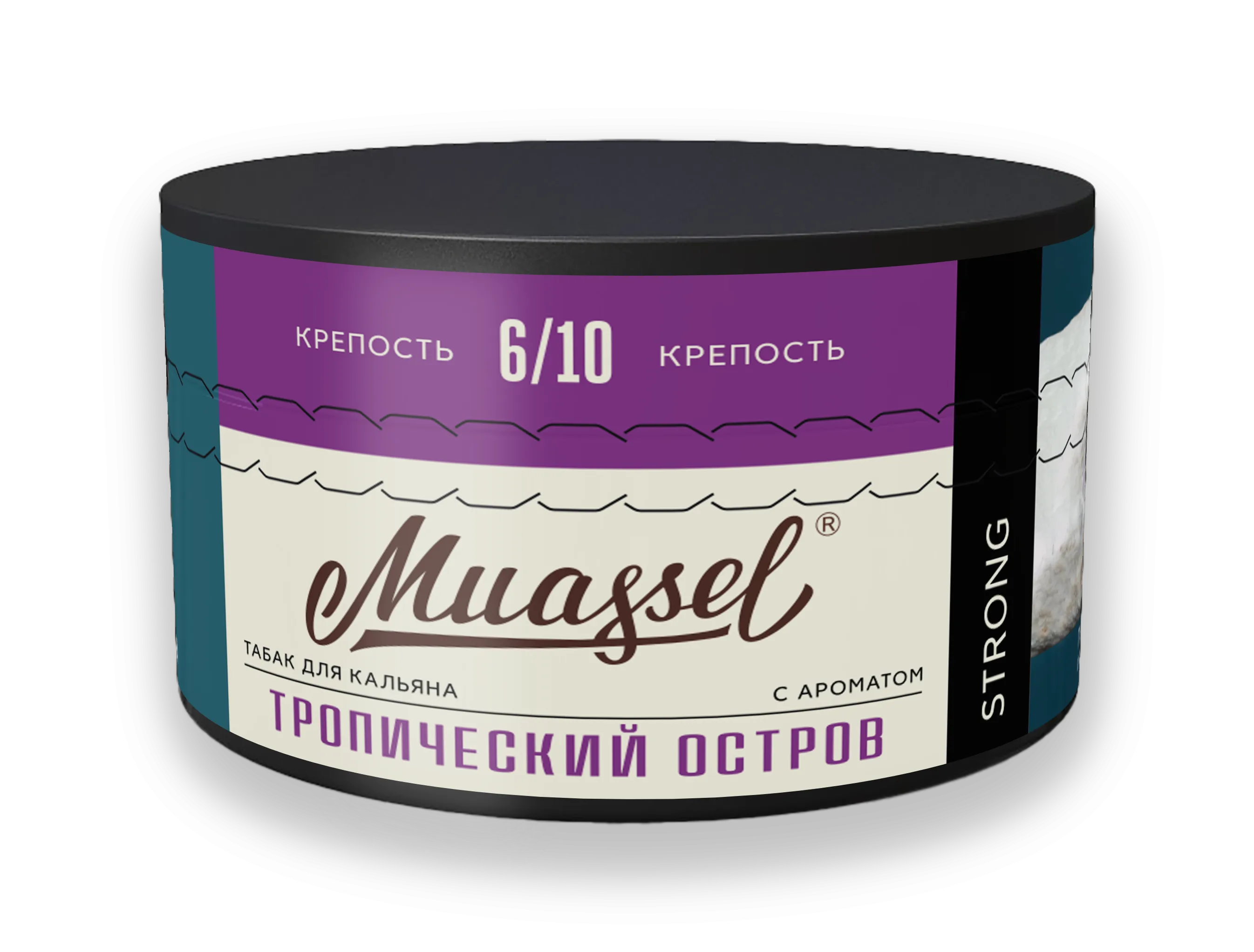 Табак для кальяна - Muassel Medium 4/10 - ТРОПИЧЕСКИЙ ОСТРОВ ( с ароматом тропические фрукты ) - 200 г