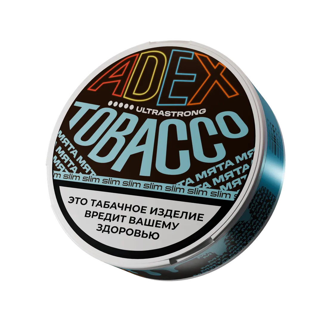 Жевательный табак - ADEX - Ultra Strong SLIM - Мята - 10 г