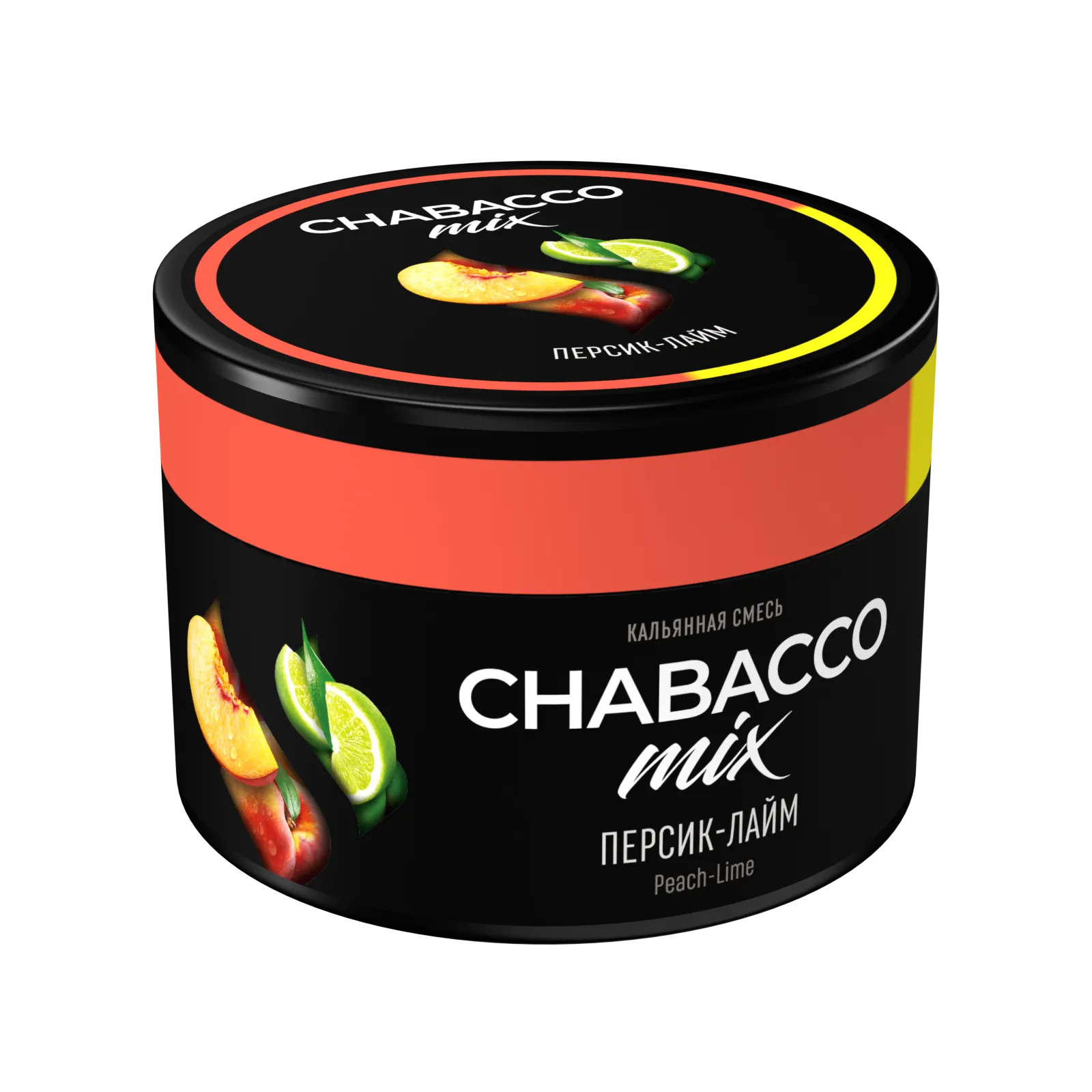 Бестабачная смесь для кальяна - Chabacco Mix - Peach-Lime ( с ароматом персик-лайм ) - 40 г