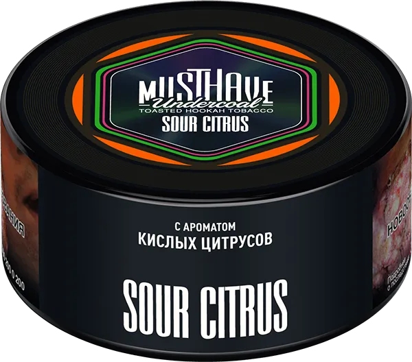 Табак для кальяна - Must Have - Sour Citrus ( с ароматом кислый цитрус ) 125 г