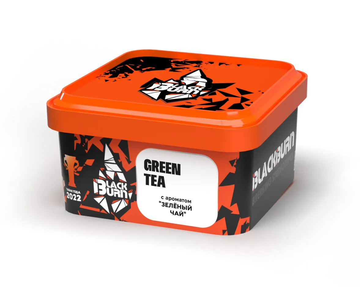 Табак для кальяна - BlackBurn - GREEN TEA - ( с ароматом зеленый чай ) - 200 г