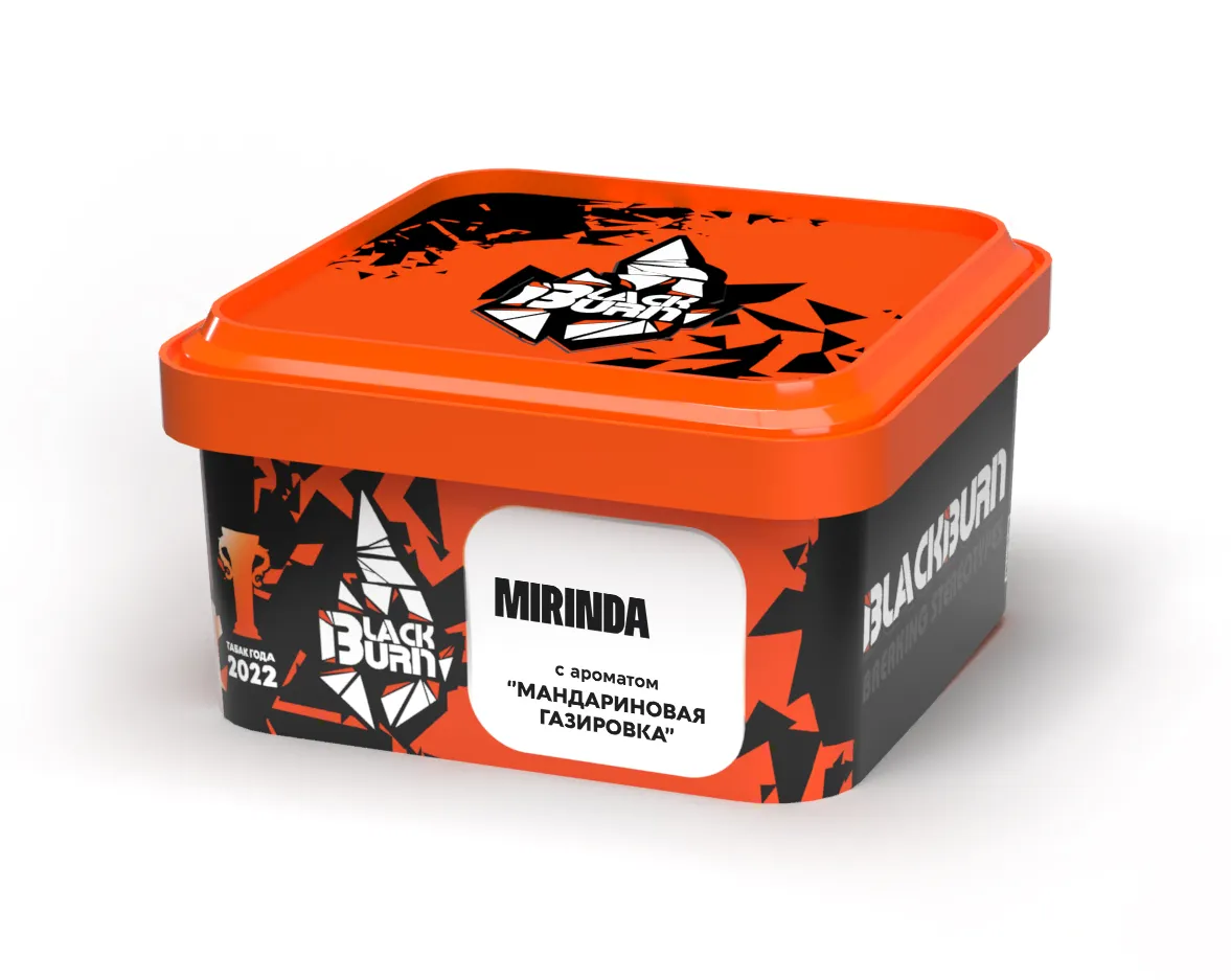 Табак для кальяна - BlackBurn - MIRINDA - ( с ароматом мандариновая газировка ) - 200 г