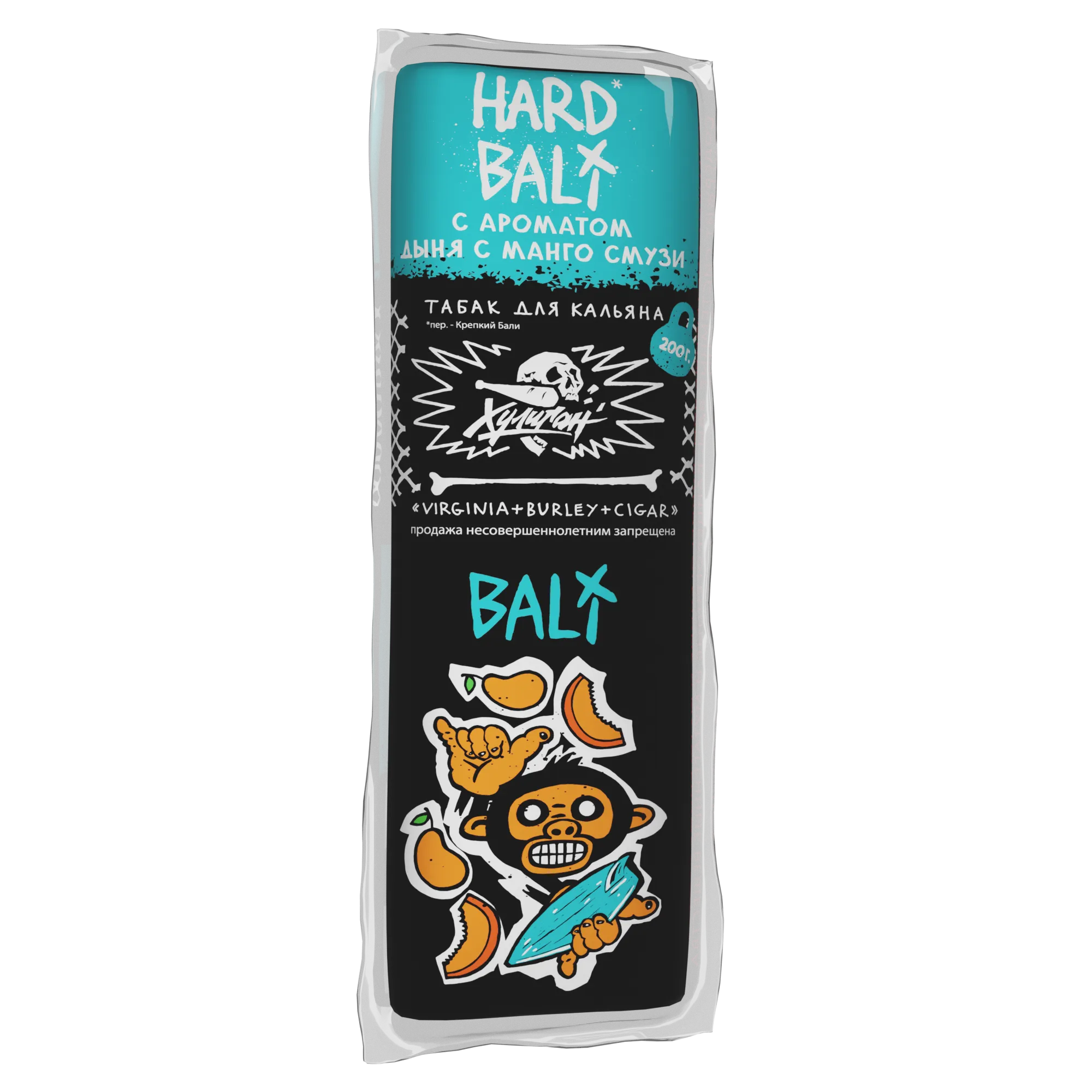 Табак для кальяна - Хулиган HARD - BALI ( с ароматом дыня с манго смузи ) - 200 г