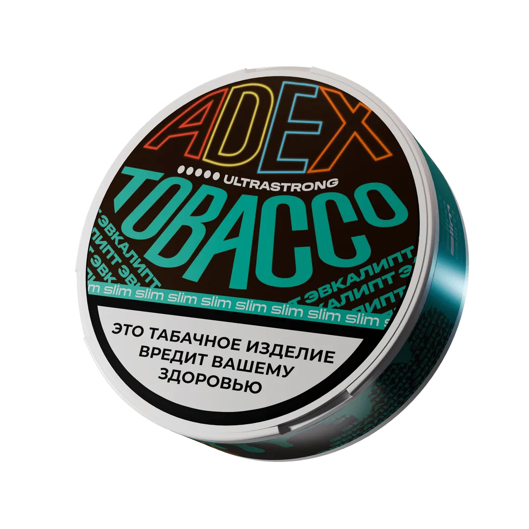 Жевательный табак - ADEX - Ultra Strong SLIM - Эвкалипт - 10 г