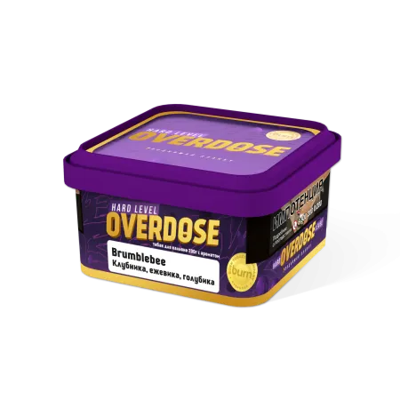 Табак для кальяна - Overdose & KMTM - BRUMBLEBEE ( с ароматом клубника ежевика голубика ) - 200 г
