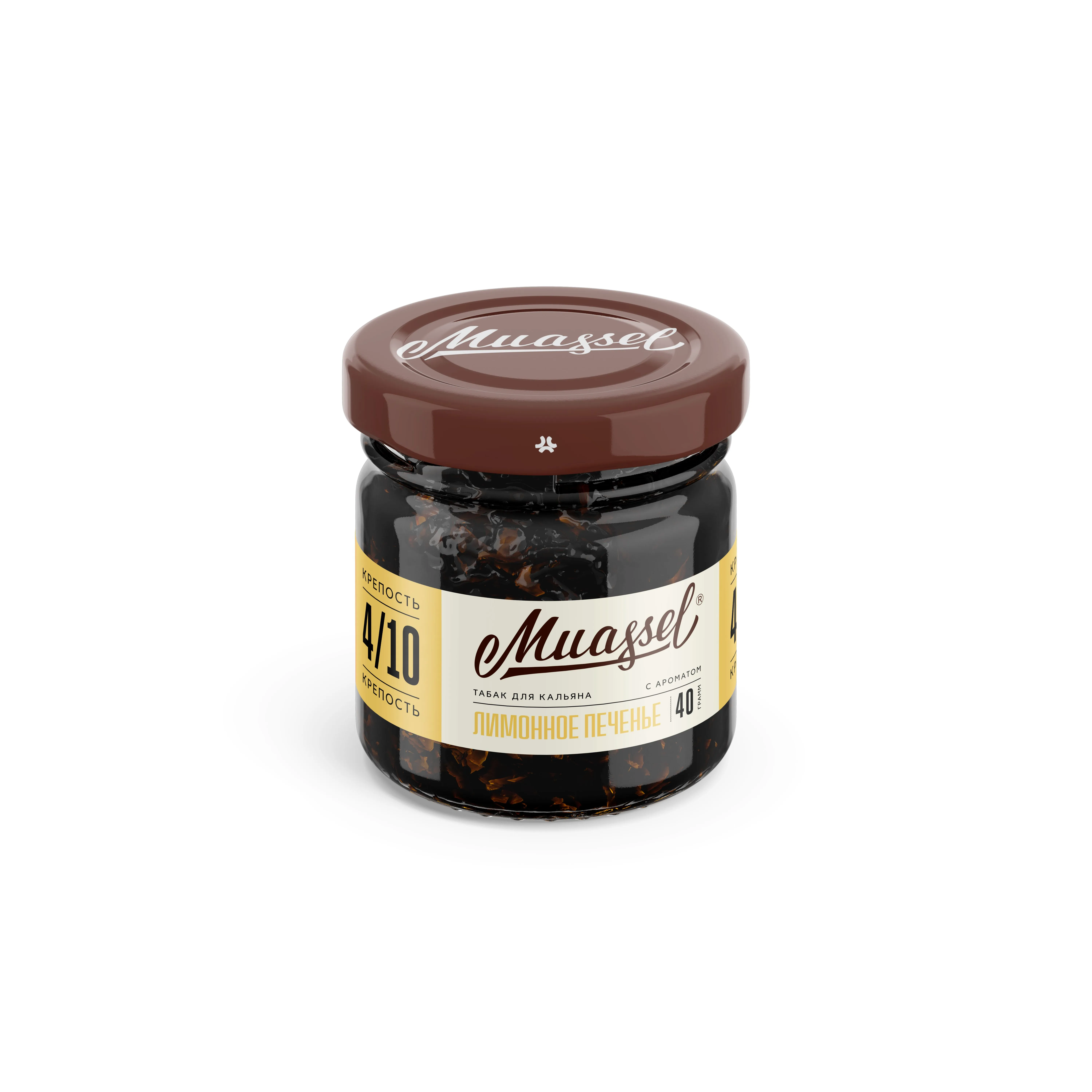 New - Табак для кальяна - Muassel medium 4/10 - Лимонное печенье ( с ароматом лимонное печенье ) - 40 г
