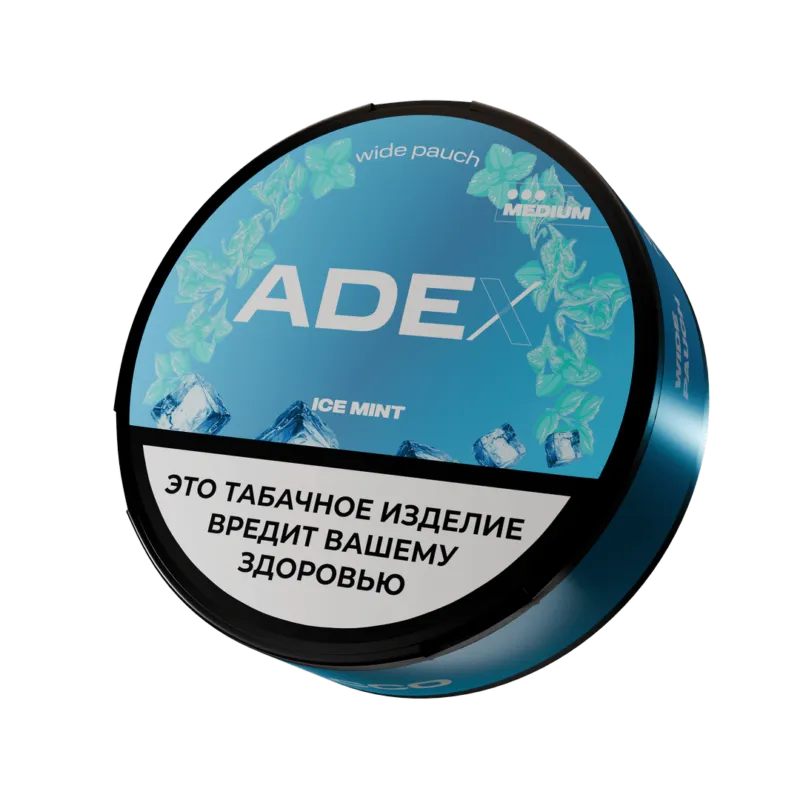 Жевательный табак - ADEX - Medium Wide - Ice Mint - 10 г