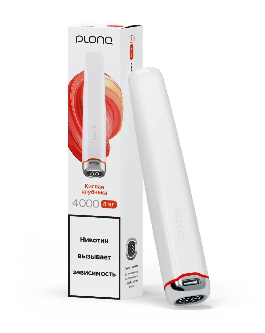ЭСДН - Plonq Plus Pro 4000 - Кислая Клубника