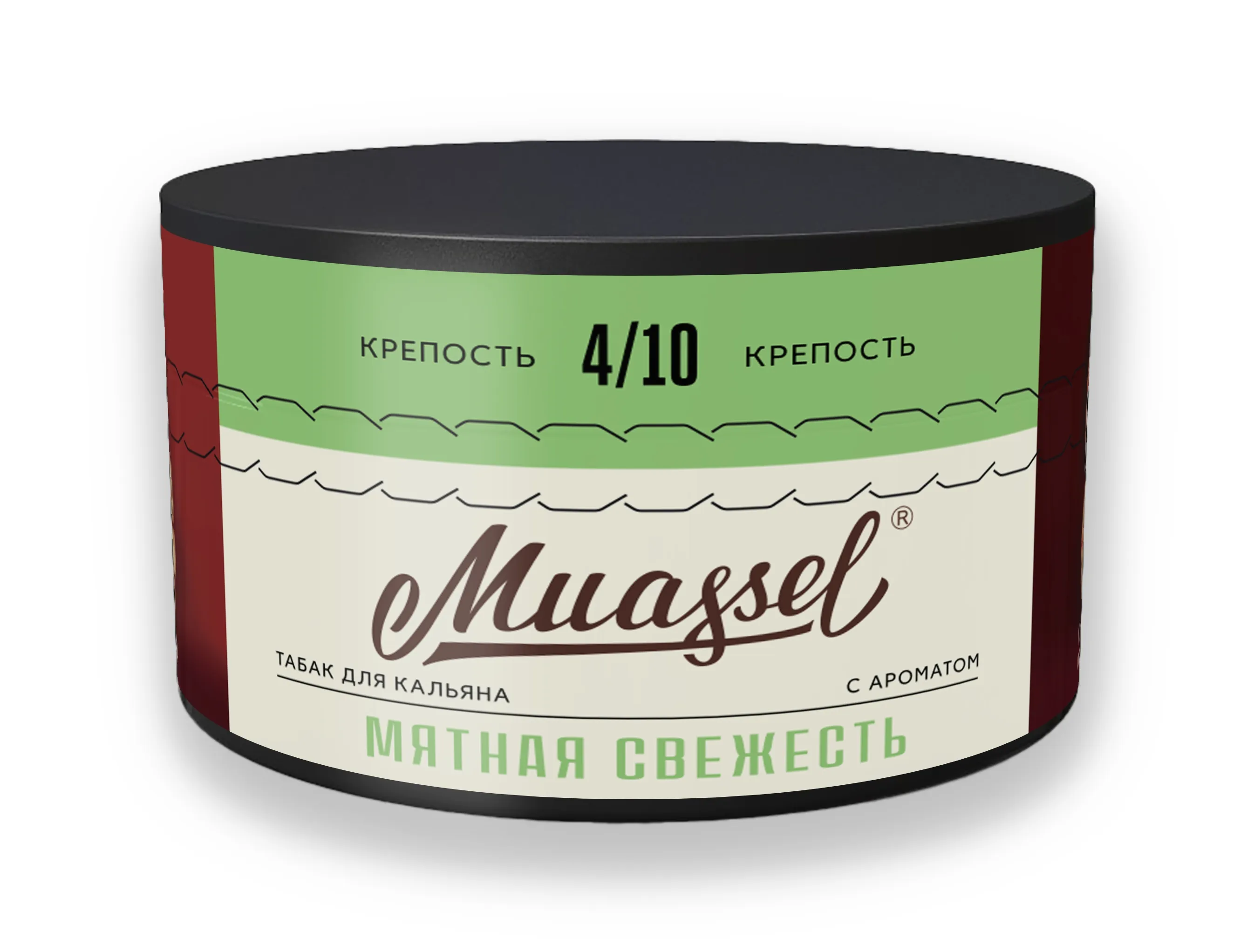 Табак для кальяна - Muassel Medium 4/10 - МЯТНАЯ СВЕЖЕСТЬ ( с ароматом мята ) - 200 г