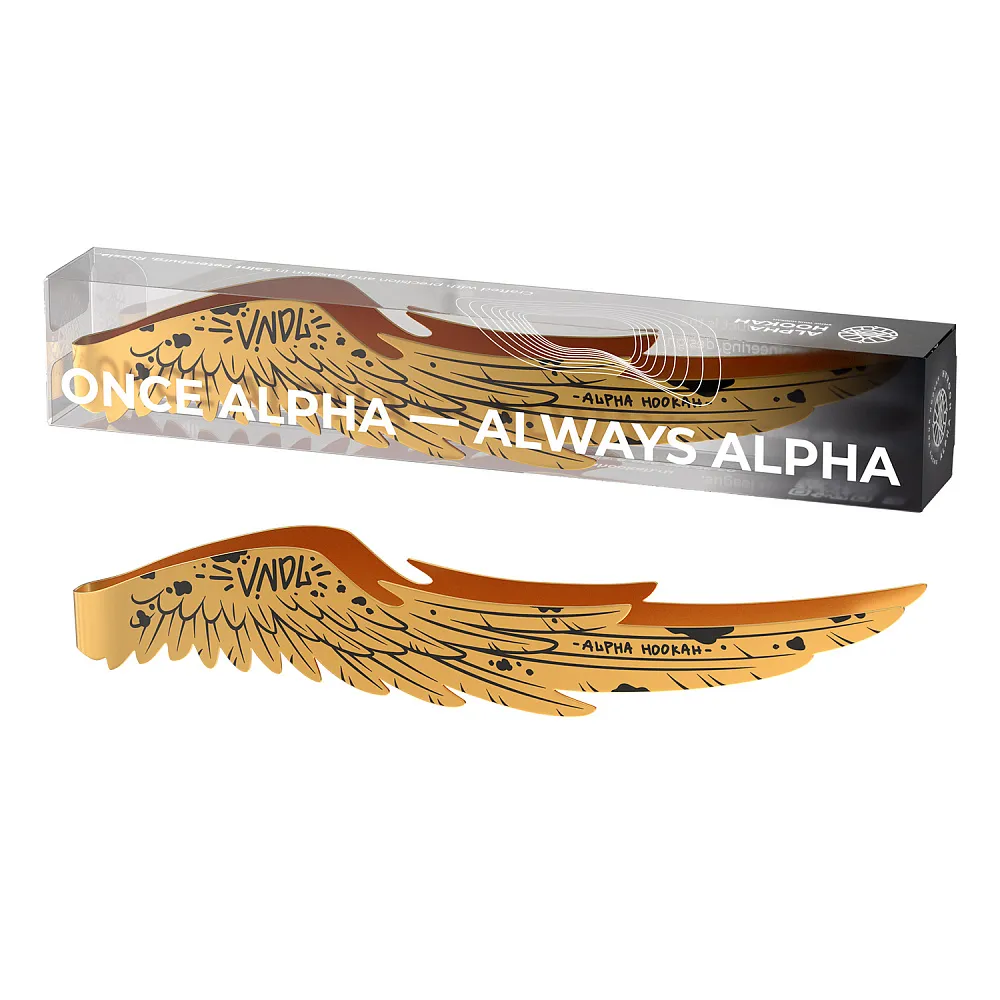 Щипцы - Alpha hookah - WINGS (Gold) - PF WNGSGLD