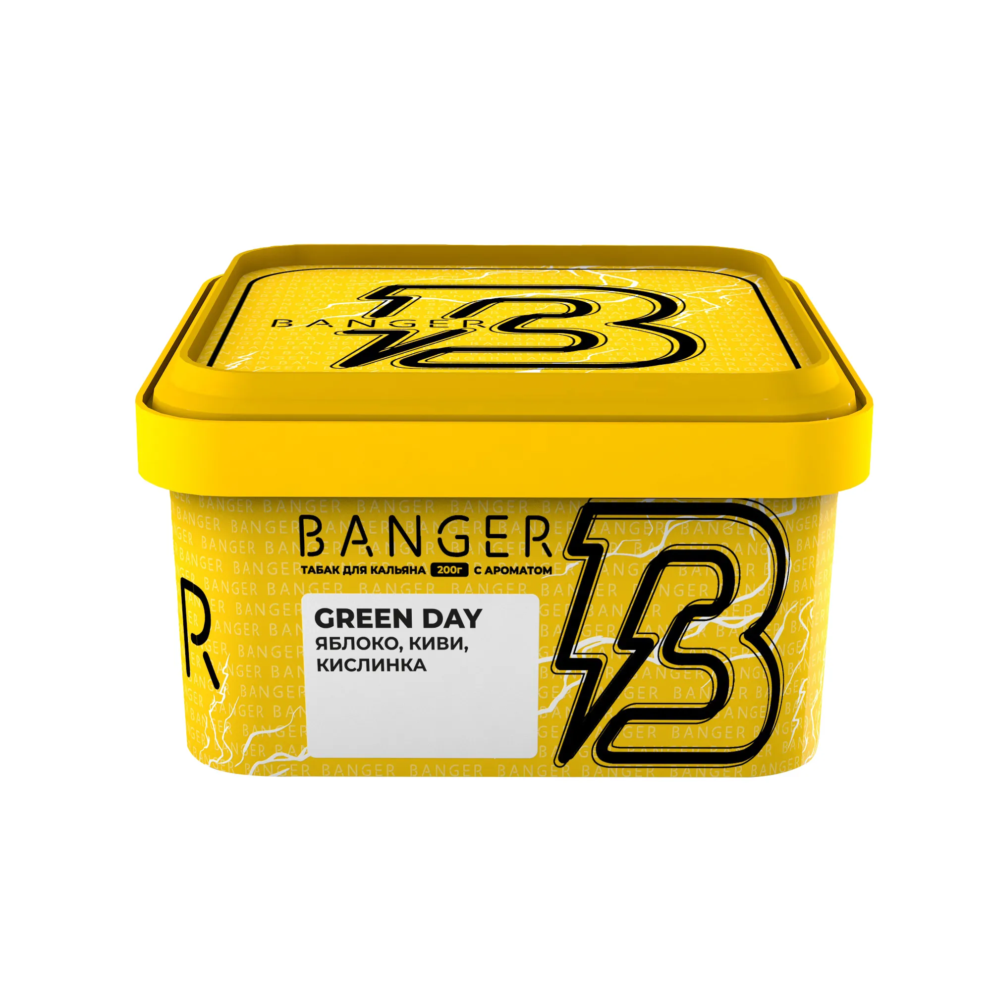 Табак для кальяна - Banger - GREEN DAY - ( с ароматом яблоко киви кислинка ) - 200 г