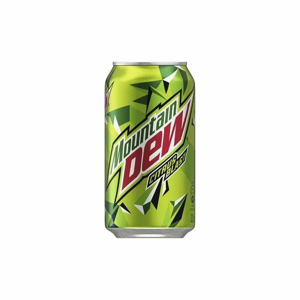 Газировка - MOUNTAIN DEW - Citrus Blast - 355 мл ЖБ (Дания)