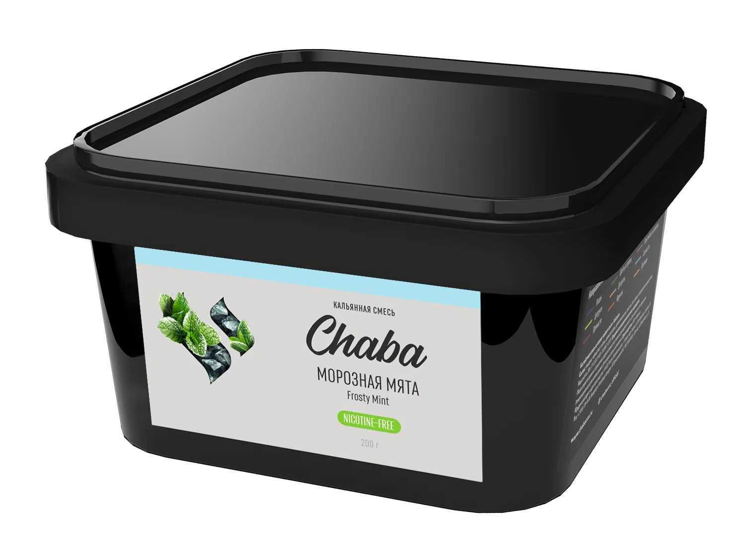 Безникотиновая смесь для кальяна - CHABA - Frosty Mint ( с ароматом мята ) - 200 г