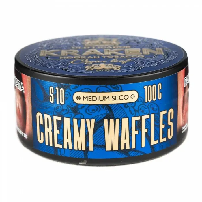 Табак для кальяна - Kraken - MS - Creamy Waffles ( с ароматом сливочные вафли ) - 100 г