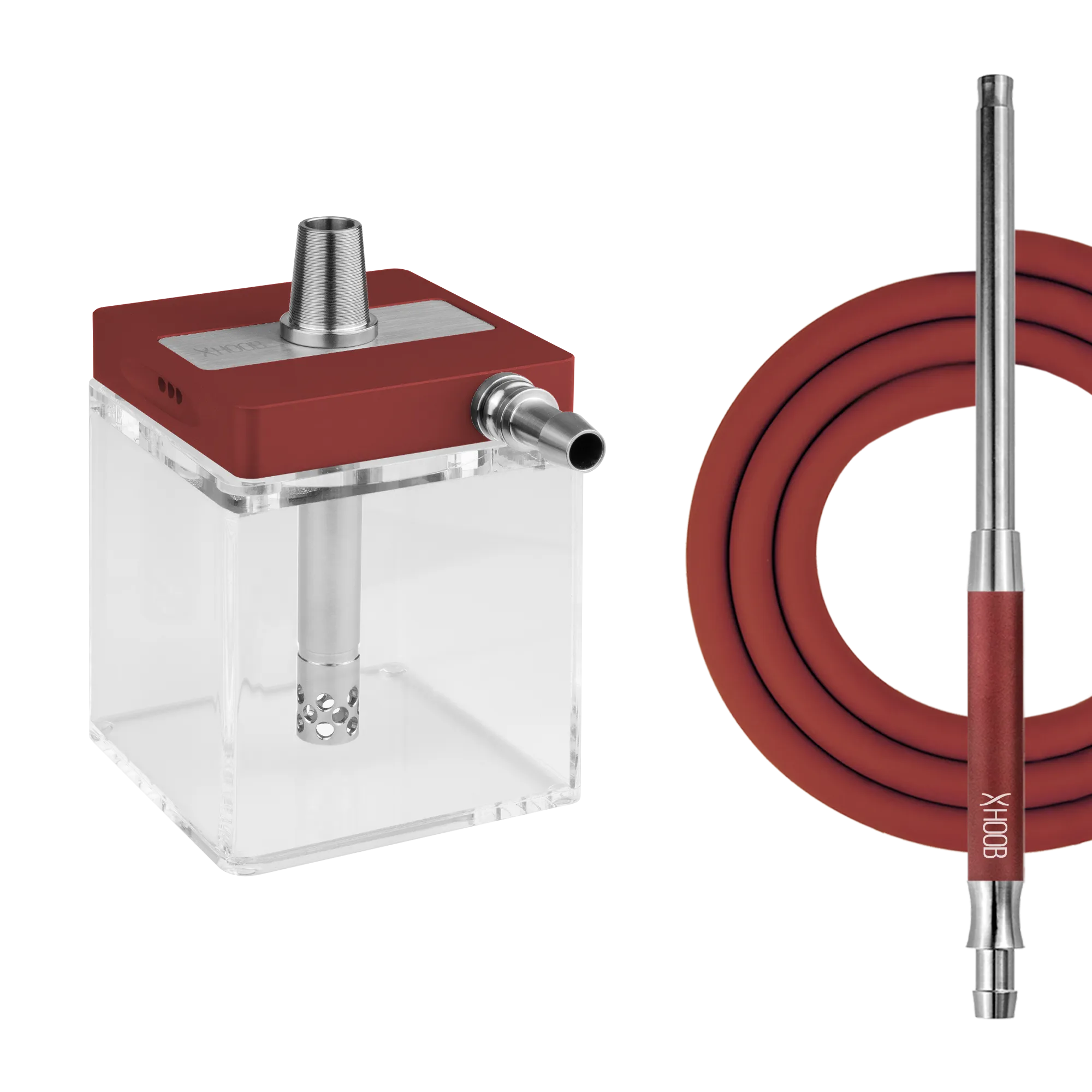 Кальян - Hoob - subAtom - Wine Red ( Steel ) (box)