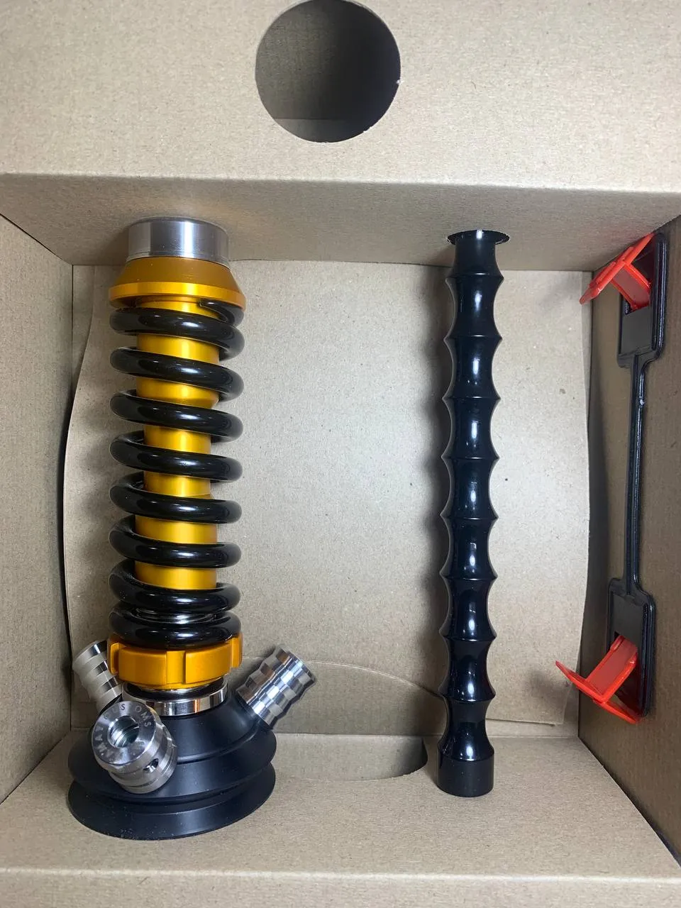 Кальян - Mamay - Coilovers Micro - ( Золотая шахта - черная спираль )