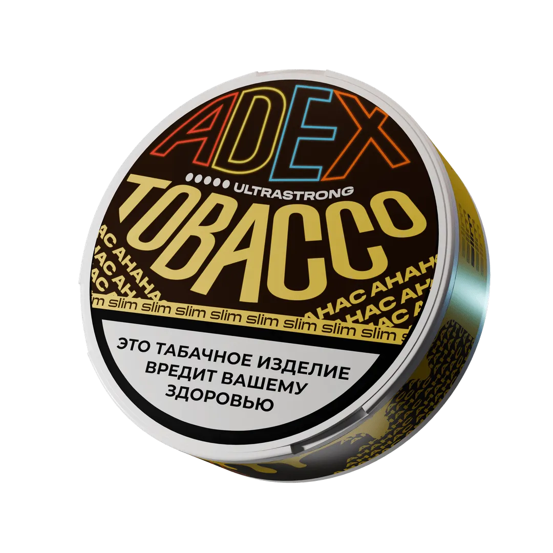 Жевательный табак - ADEX - Ultra Strong SLIM - Ананас - 10 г