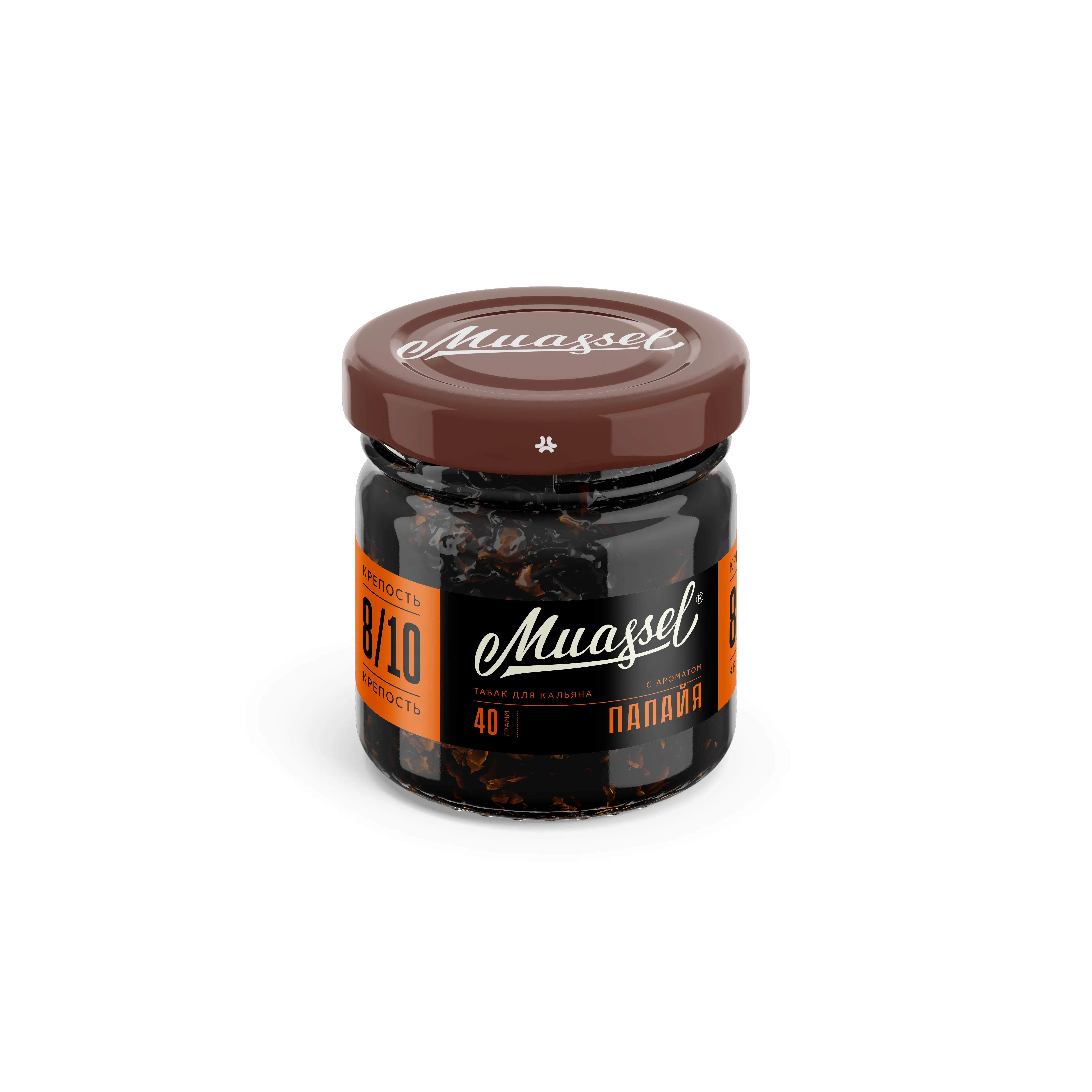 Табак для кальяна - Muassel extra strong 8/10 - Папайя ( с ароматом папайя ) - 40 г