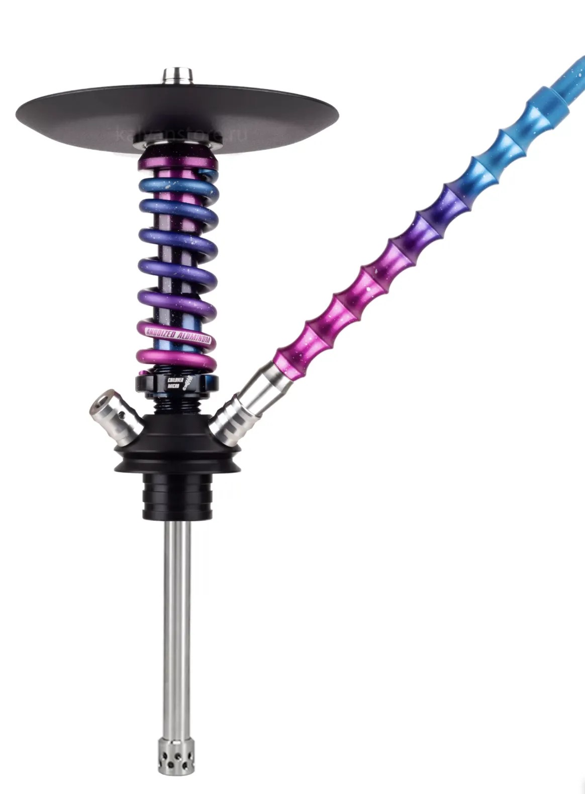 Кальян - Mamay - Coilovers Micro FULL ANOD - ( Dark Space шахта - Blue Space спираль )
