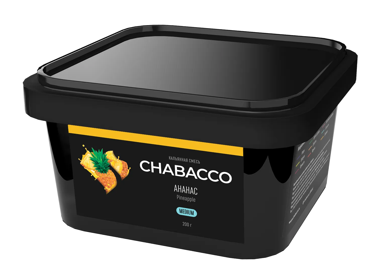 Бестабачная смесь для кальяна - Chabacco - Medium - PINEAPPLE ( с ароматом ананас ) - 200 г