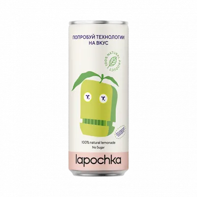 Газировка - Lapochka х ТЕХПРОСВЕТ - Дыня Клубника Лимон - 0,33 л ЖБ