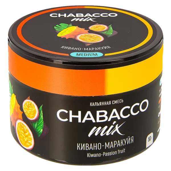 Бестабачная смесь для кальяна - Chabacco Mix - Kiwano-passion fruit - ( с ароматом маракуйя-кивано ) - 50 г